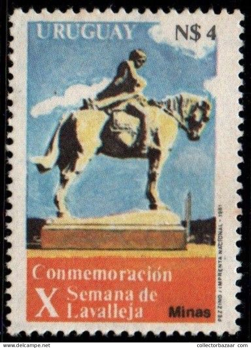 1981 Uruguay 10th Lavalleja Week Monument Statue Military #1111  ** MNH - Uruguay