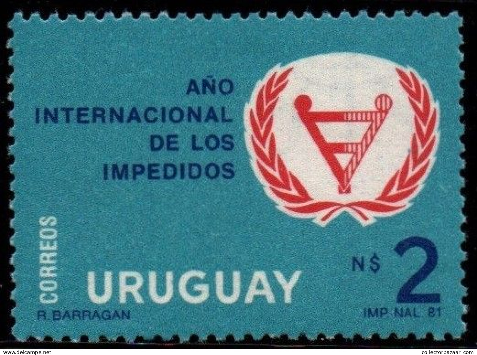 1981 Uruguay International Year Of The Disabled  #1112  ** MNH - Uruguay