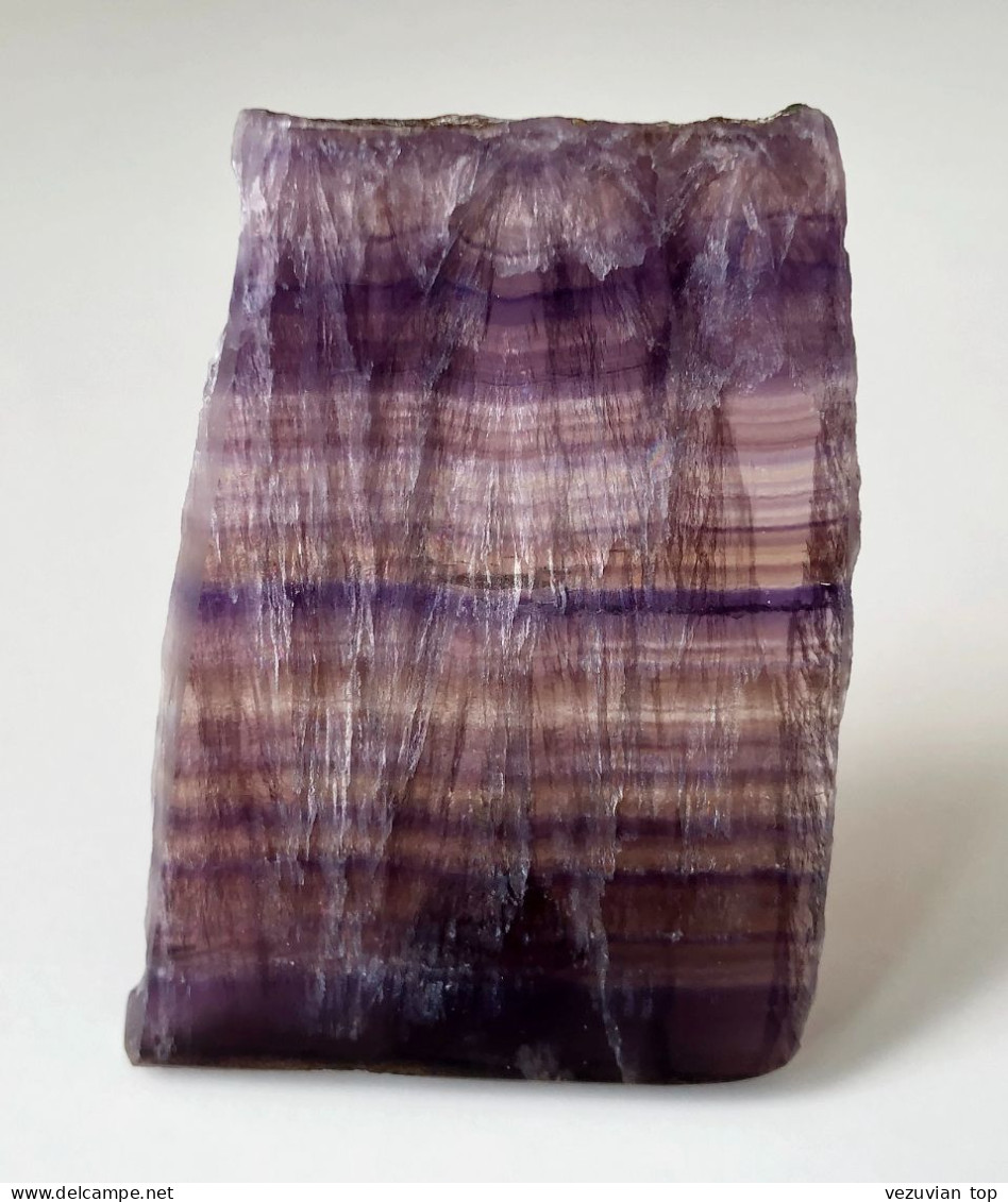 Translucent Banded Fluorite Plate - Minéraux