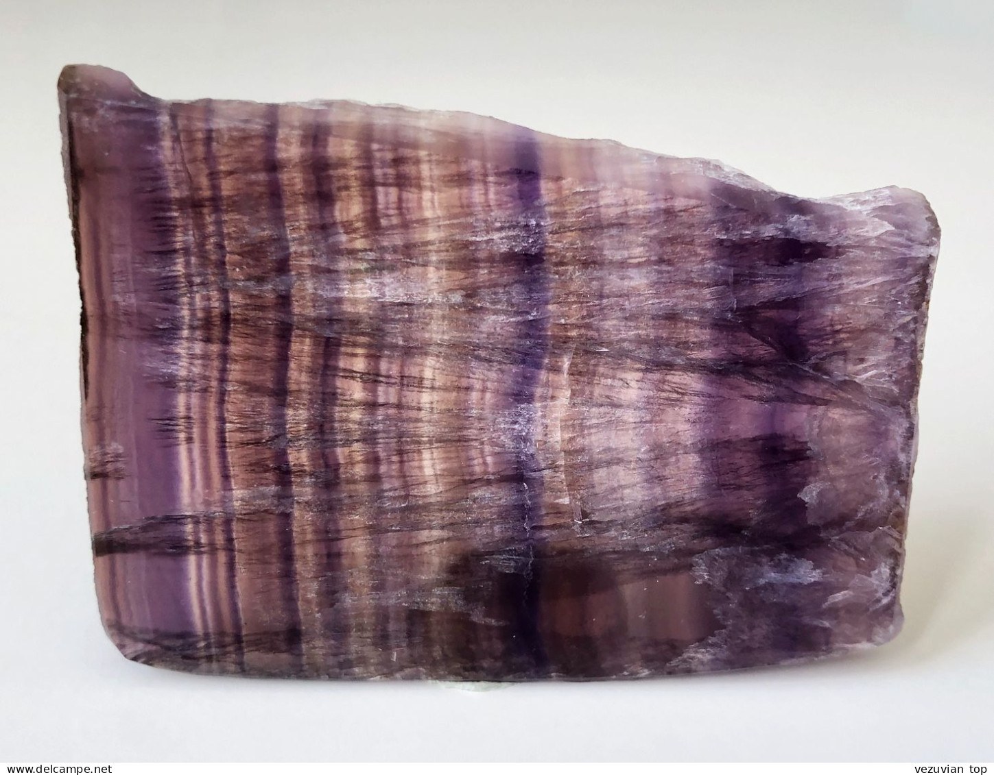 Translucent Banded Fluorite Plate - Mineralien