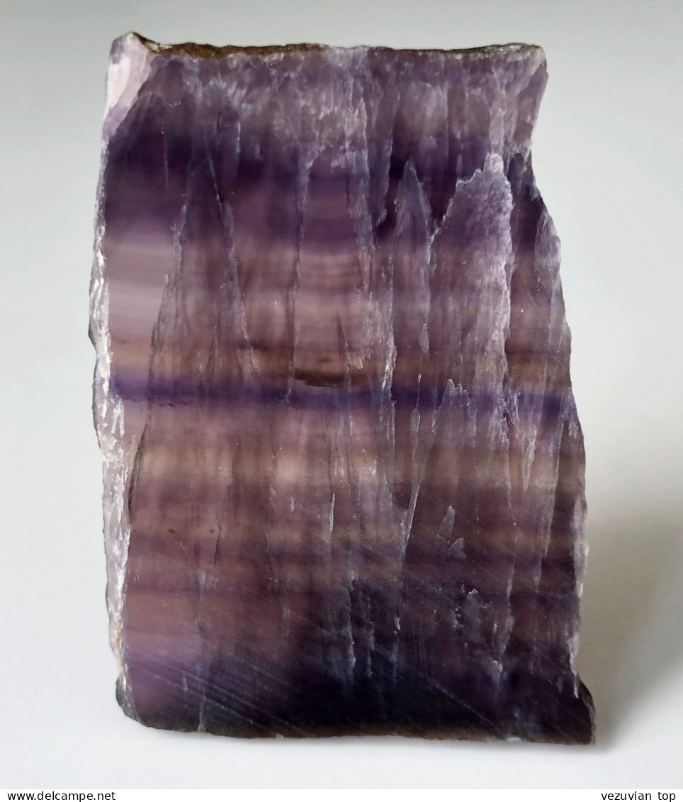 Translucent Banded Fluorite Plate - Minéraux