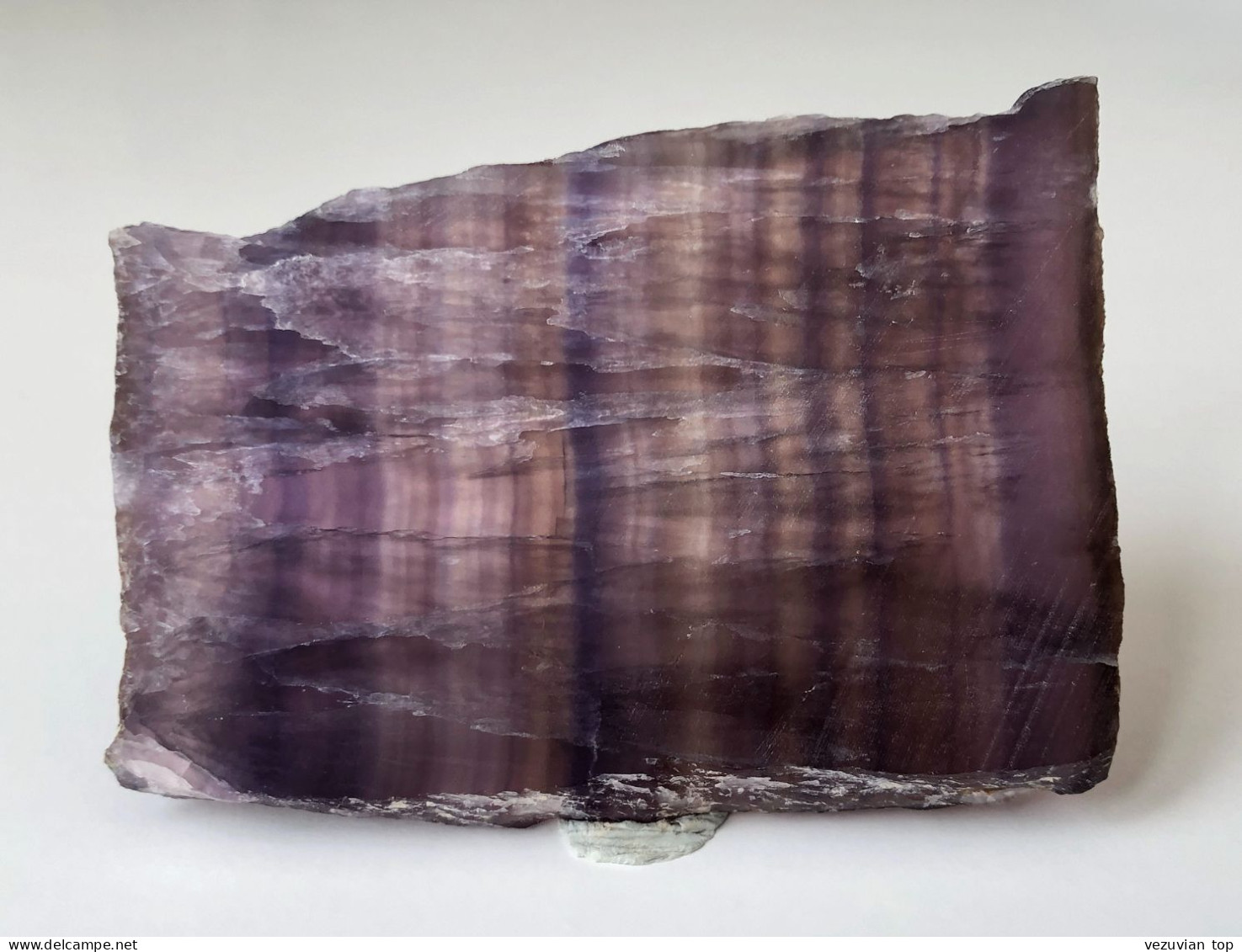 Translucent Banded Fluorite Plate - Minerals