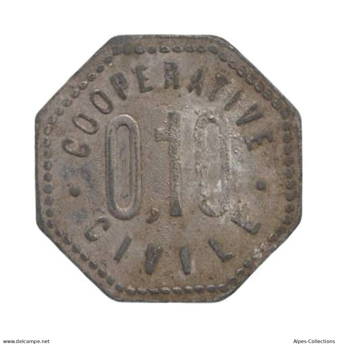 CHARLIEU - 02.02 - Monnaie De Nécessité - 0,10 Centimes - Monetary / Of Necessity