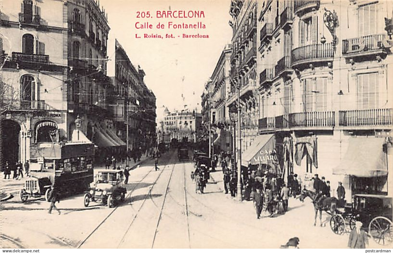España - BARCELONA - Calle De Fontanella - Ed. L. Roisin 205 - Barcelona