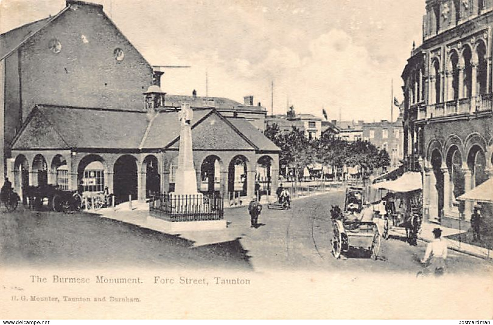 England - Som - TAUNTON The Burmese Monument Fore Street - Autres & Non Classés