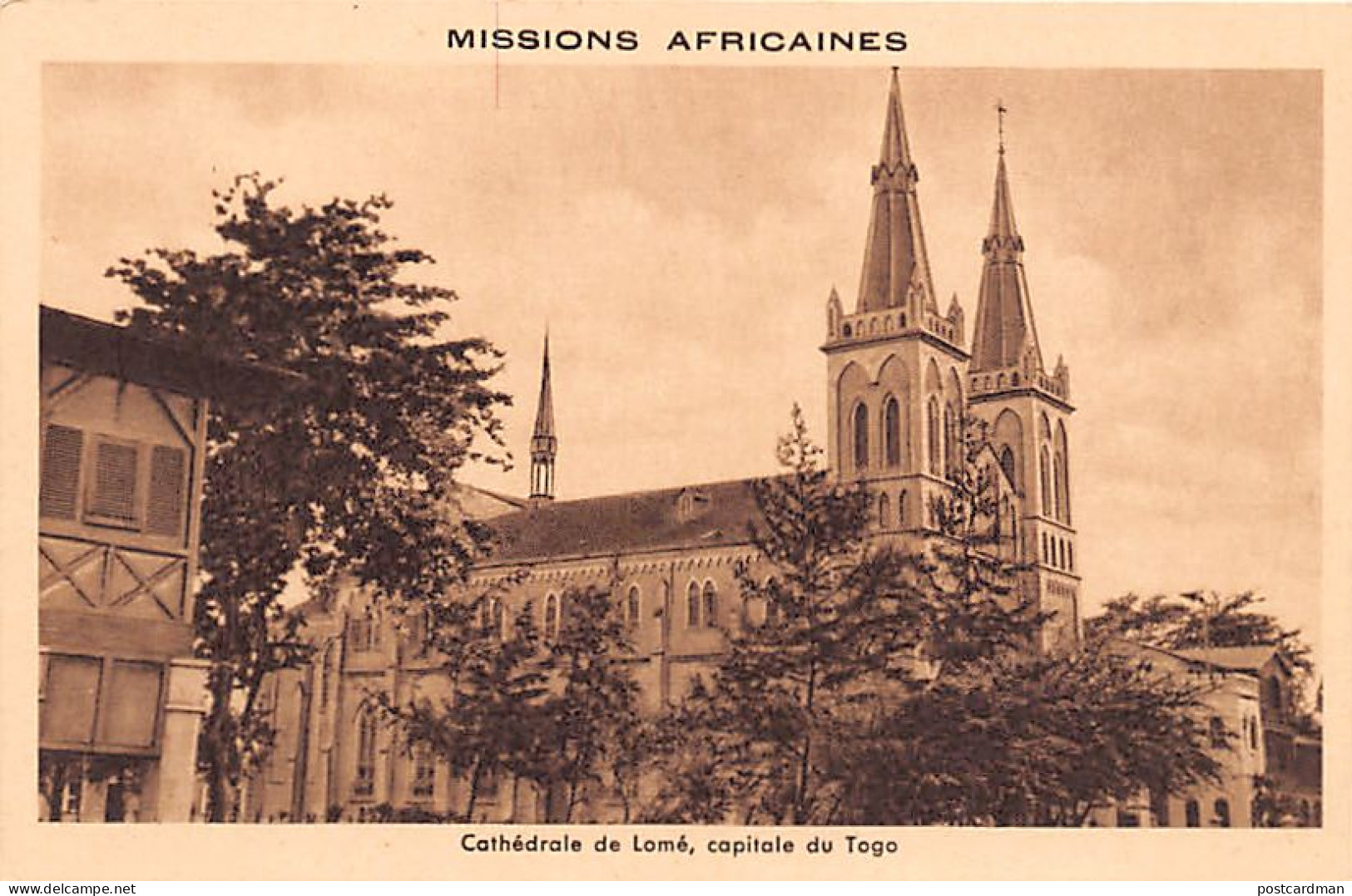 TOGO - Cathédrale De Lomé, Capitale Du Togo - Ed. Missions Africaines  - Togo