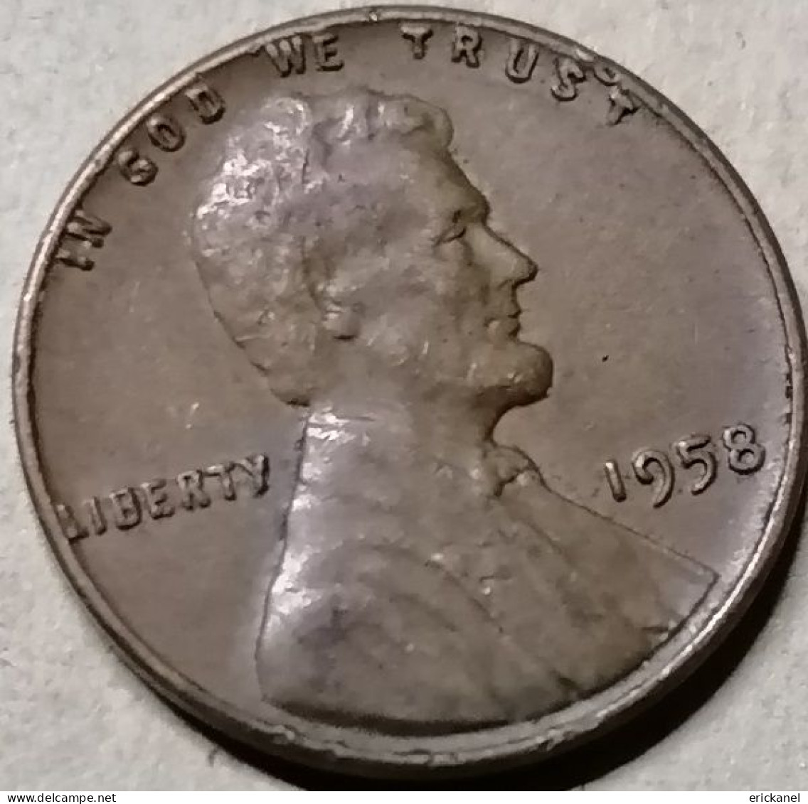 USA 1 CENT 1958 - 1909-1958: Lincoln, Wheat Ears Reverse