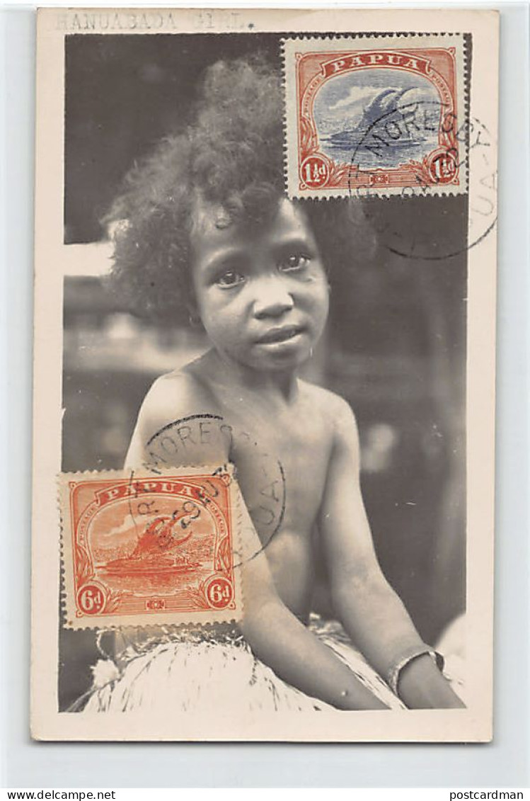 Papua New Guinea - Native Child - REAL PHOTO - Publ. Unknown (Kodak Australia) - Papouasie-Nouvelle-Guinée