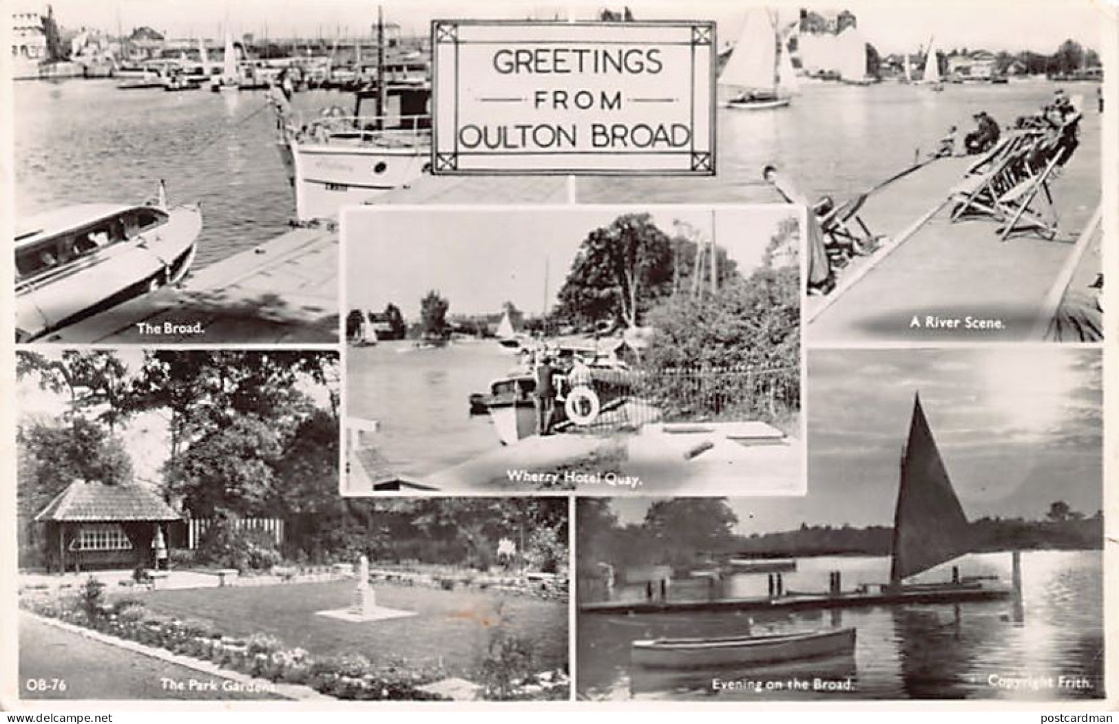 England - Suff - OULTON BROAD Greetings From Oulton Broad - Sonstige & Ohne Zuordnung
