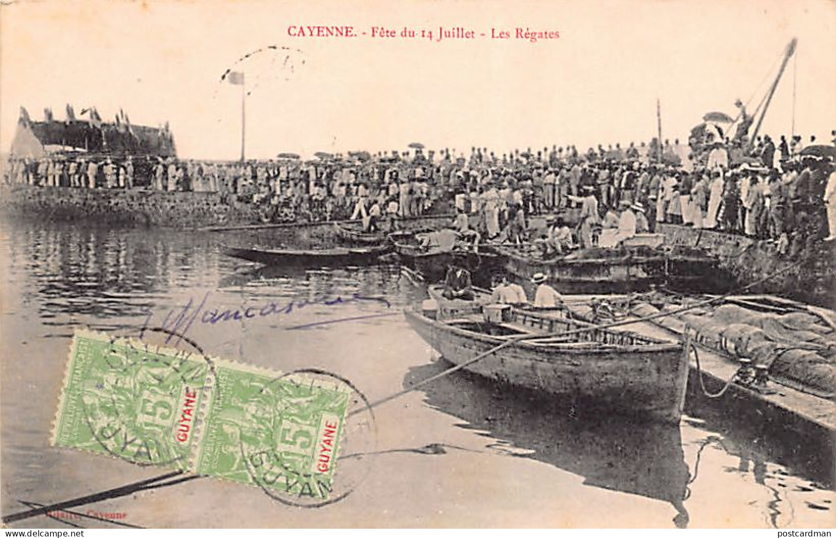 Guyane - CAYENNE - Fête Du 14 Juillet - Les Régates - Ed. P. Hilaire. - Cayenne