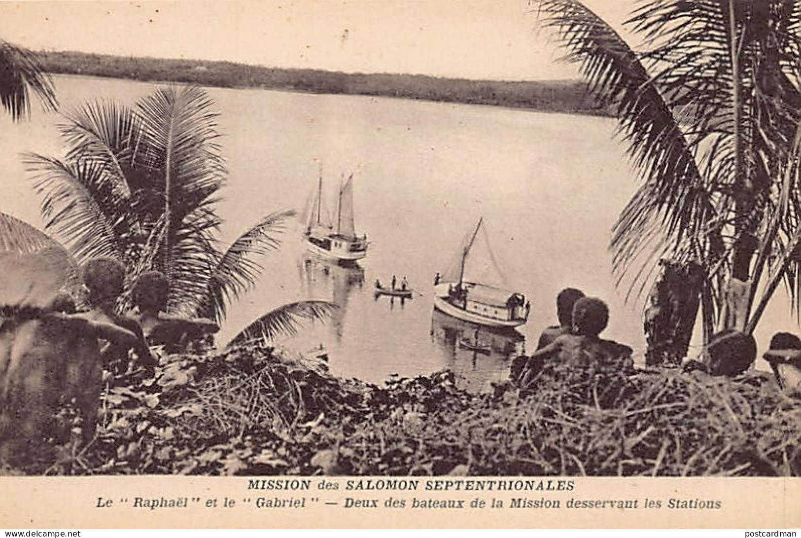 Papua New Guinea - The Raphaël And The Gabriel, Two Of The Mission's Boats Serving The Stations - Publ. Mission Des Salo - Papua-Neuguinea