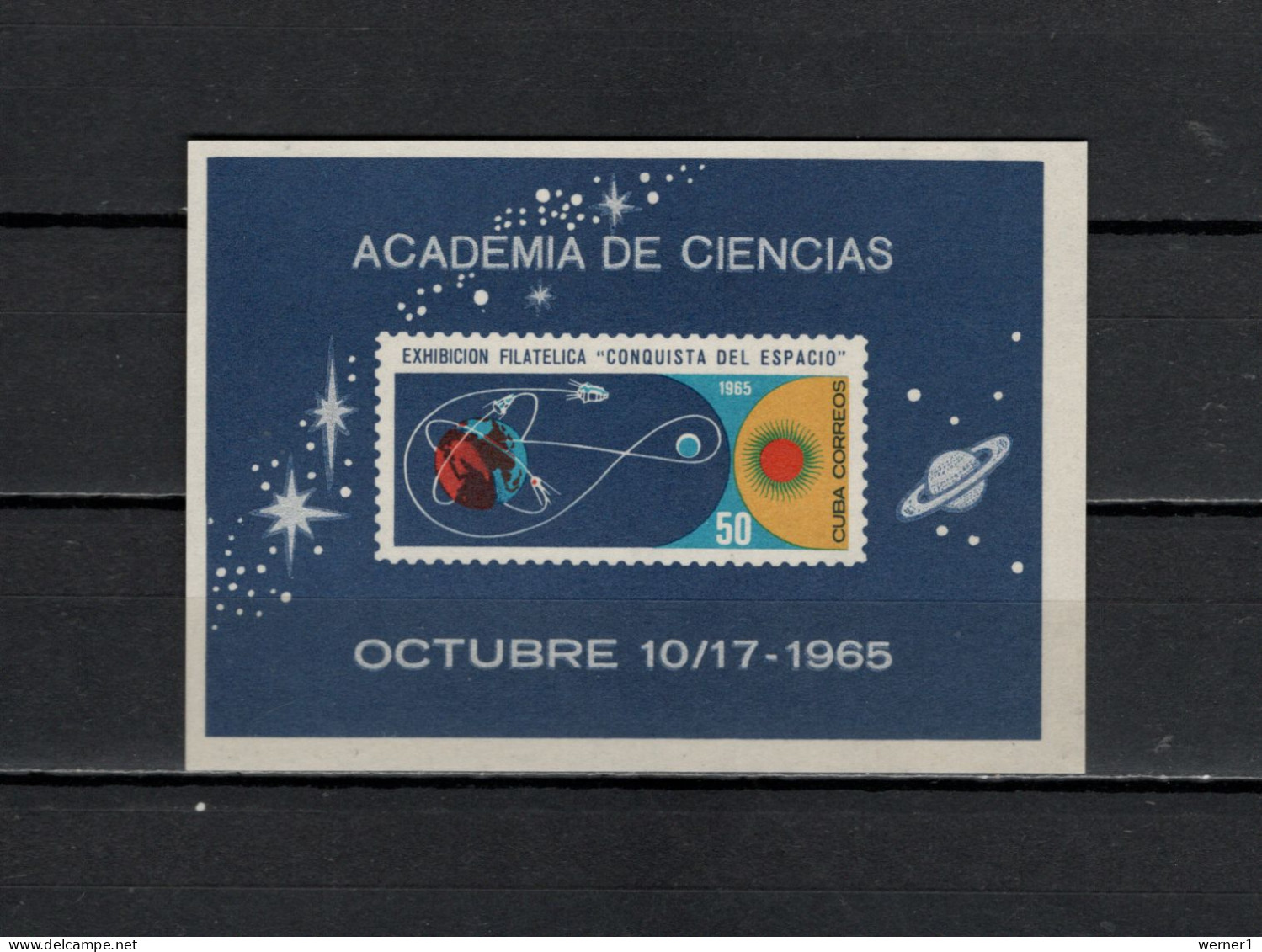 Cuba 1965 Space, Stamp Exhibition Conquista Del Espacio S/s MNH - North  America
