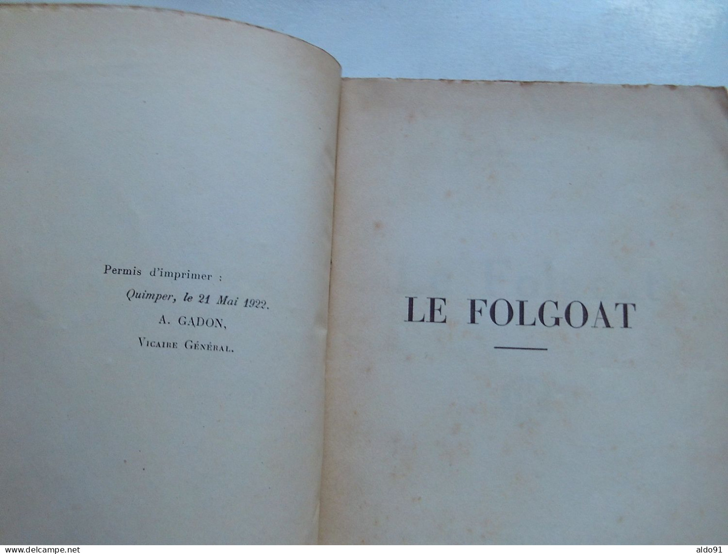 (Bretagne - Imprimerie Alfred Lajat à Morlaix - 1922) -  LE FOLGOAT (par L'Abbé R. Guillermit) - Bretagne