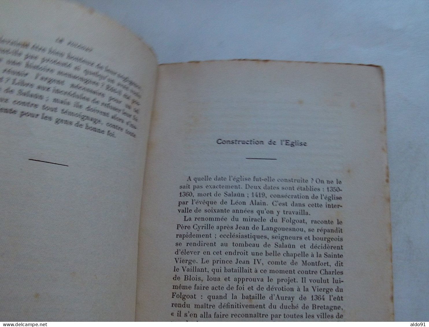 (Bretagne - Imprimerie Alfred Lajat à Morlaix - 1922) -  LE FOLGOAT (par L'Abbé R. Guillermit) - Bretagne