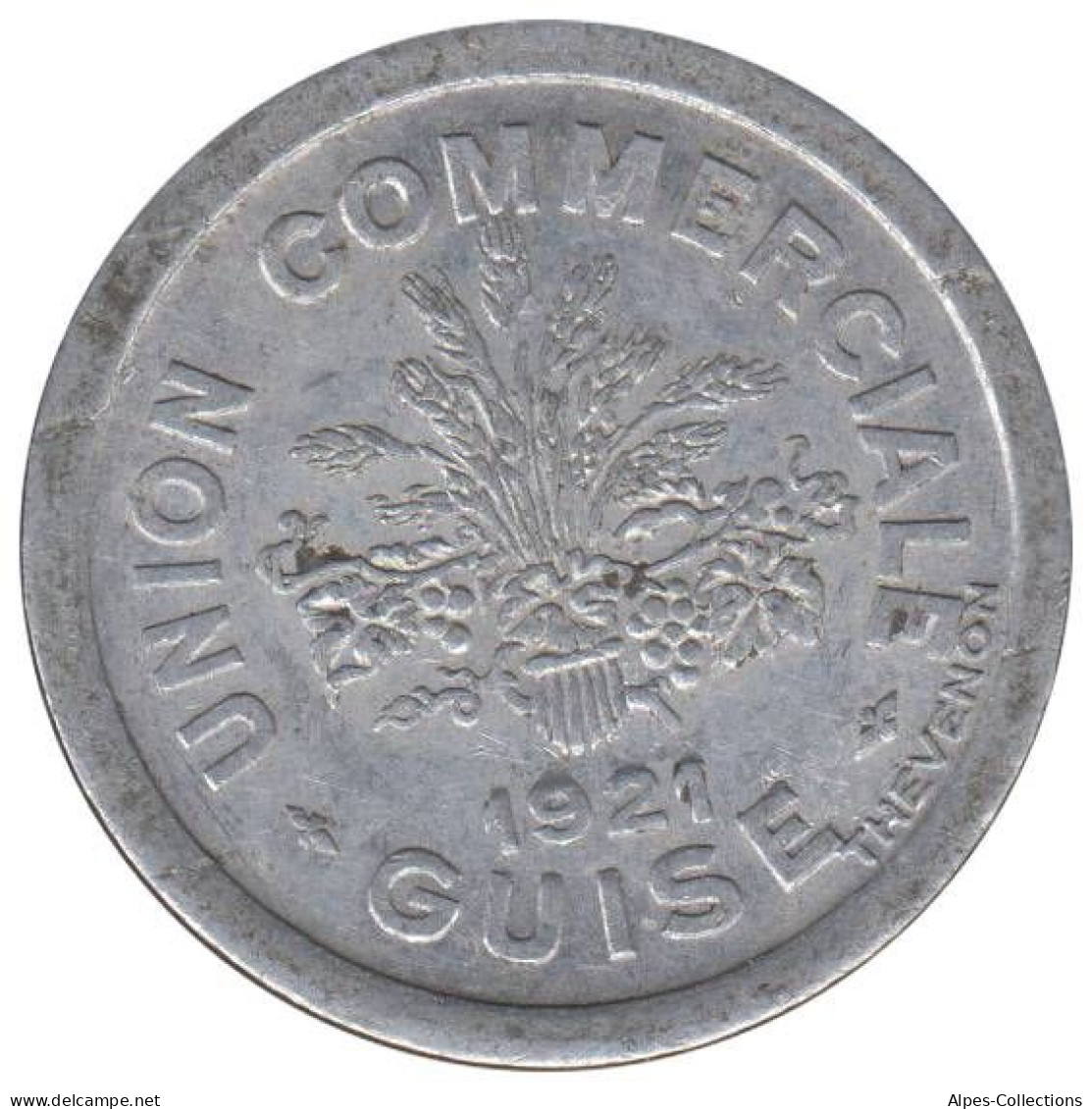 GUISE - 01.02 - Monnaie De Nécessité - 10 Centimes 1921 - Monétaires / De Nécessité