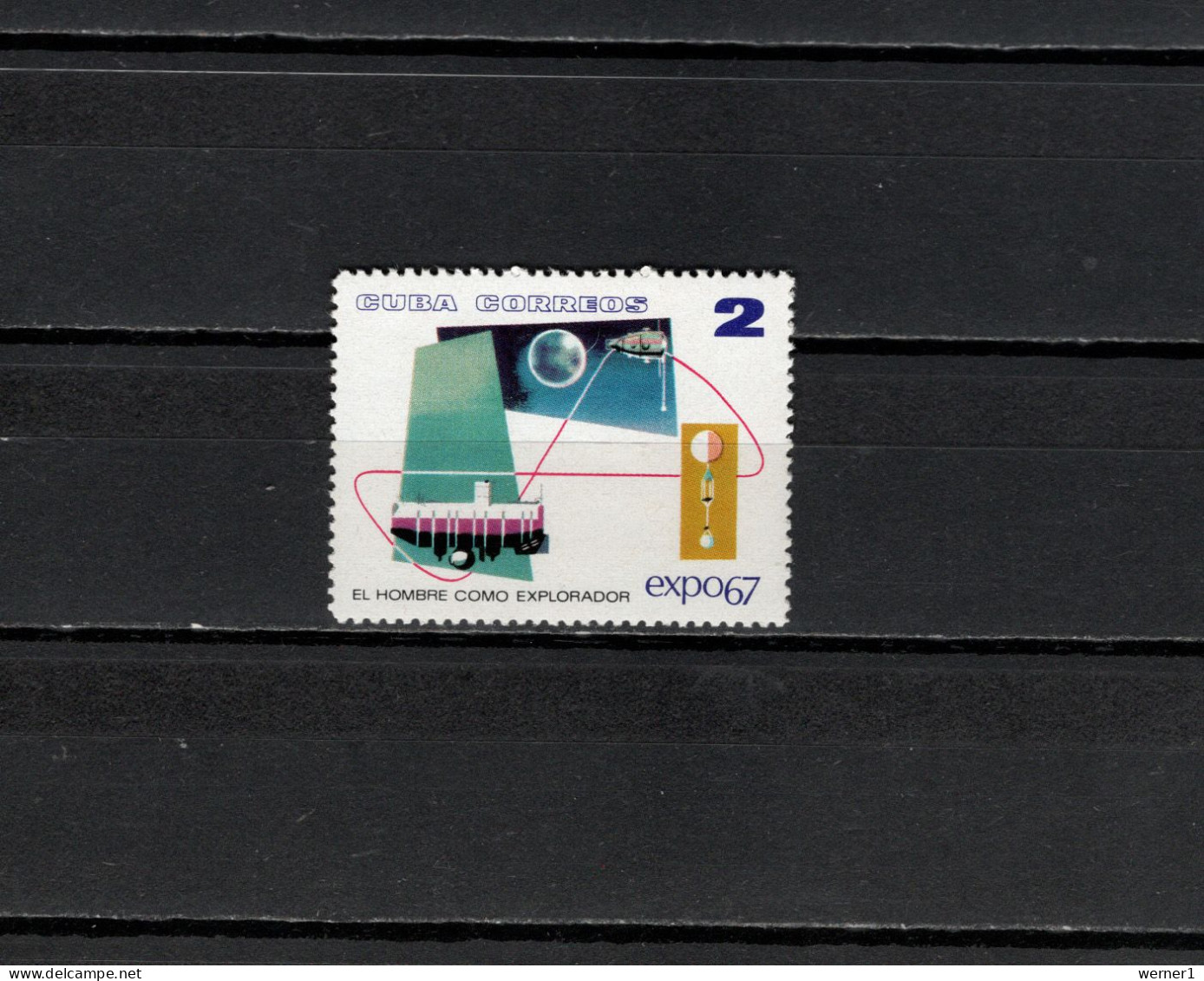 Cuba 1967 Space, EXPO 67 Montreal Stamp MNH - Noord-Amerika