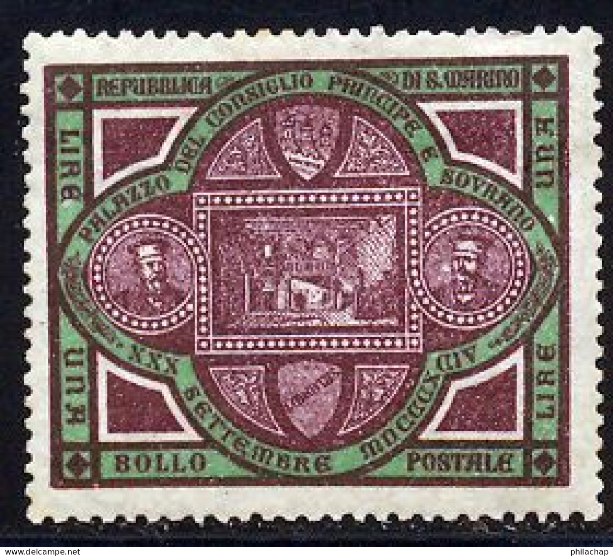 Saint-Marin 1894 Yvert 25 * B Charniere(s) - Unused Stamps