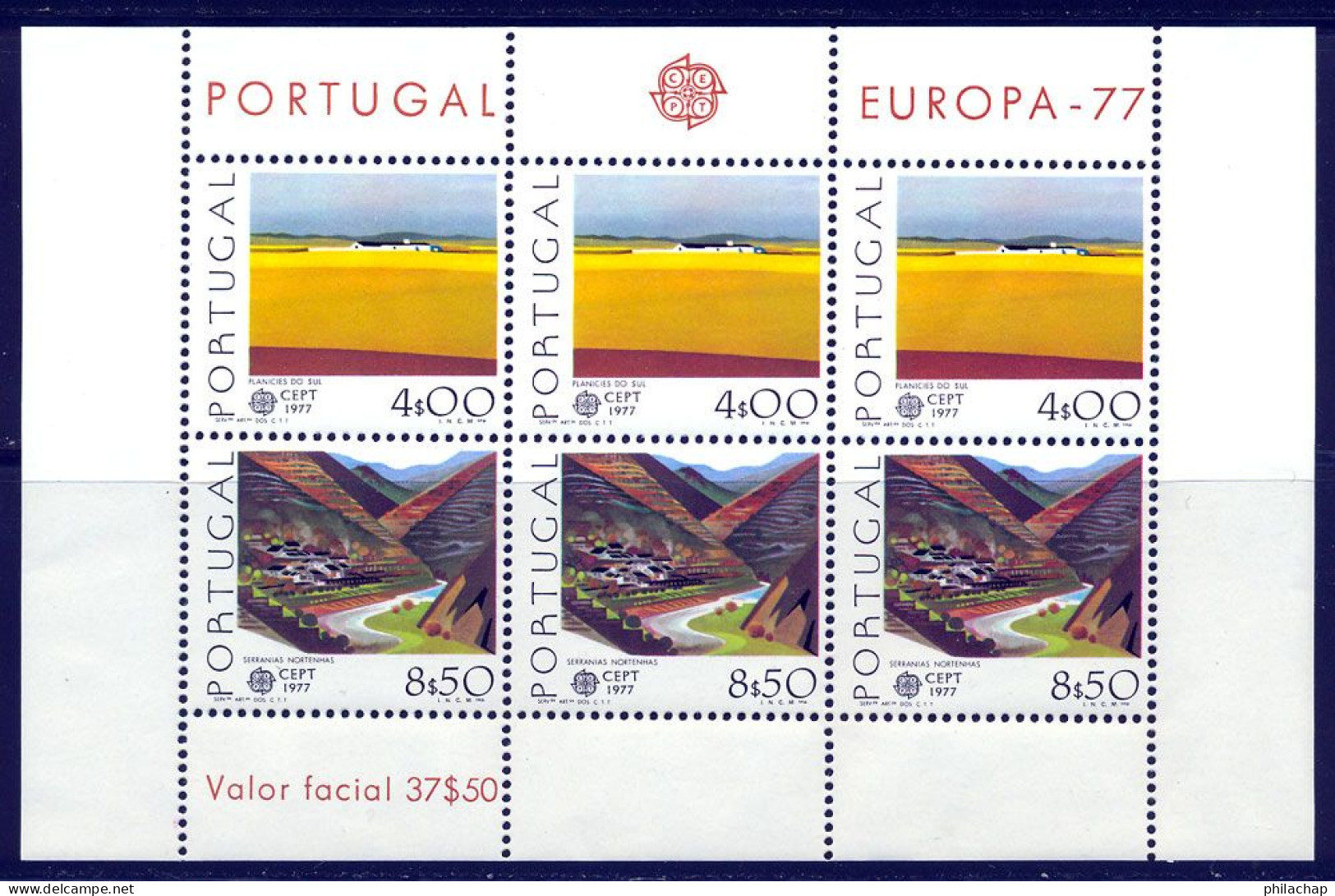 Portugal BF 1977 Yvert 20 ** TB - Blokken & Velletjes