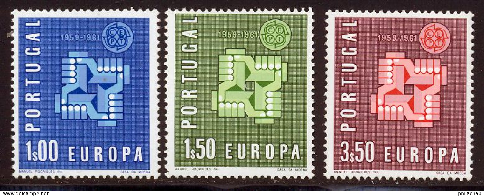 Portugal 1961 Yvert 888 / 890 ** TB - Neufs