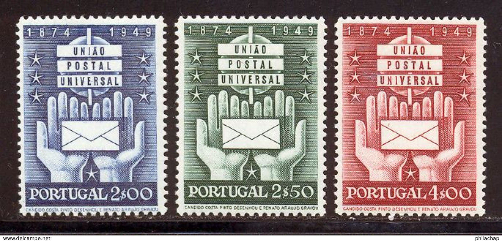 Portugal 1949 Yvert 727 / 729 ** TB - Nuovi