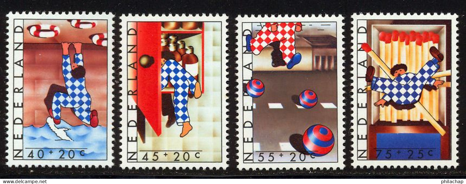 Pays-Bas 1977 Yvert 1080 / 1083 ** TB - Unused Stamps