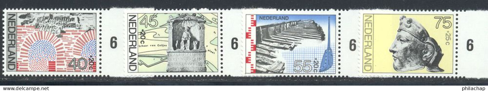 Pays-Bas 1977 Yvert 1068 / 1071 ** TB Bord De Feuille - Nuovi