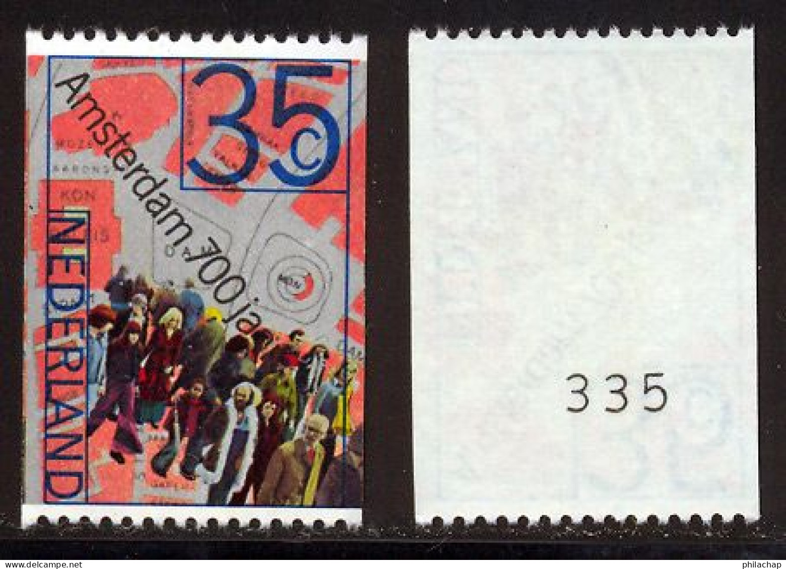 Pays-Bas 1975 Yvert 1017a ** TB Roulette Avec Numéro - Unused Stamps