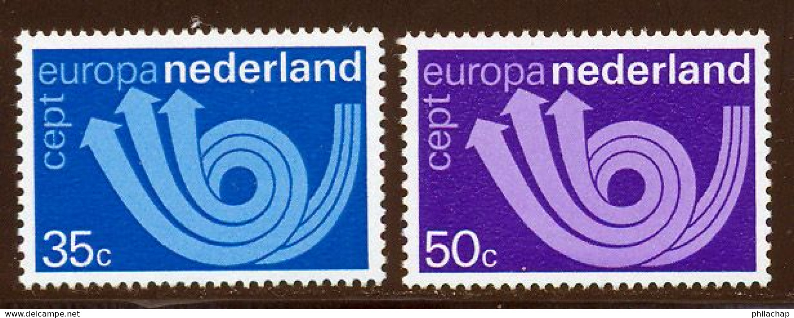 Pays-Bas 1973 Yvert 982 / 983 ** TB - Ongebruikt