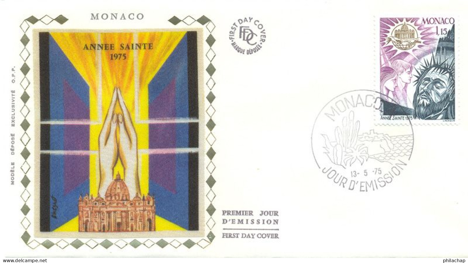 Monaco FDC 1975 Yvert 1015 Annee Sainte - FDC