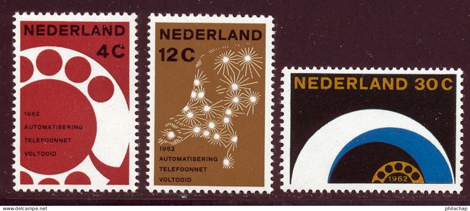 Pays-Bas 1962 Yvert 752 / 754 ** TB - Ungebraucht