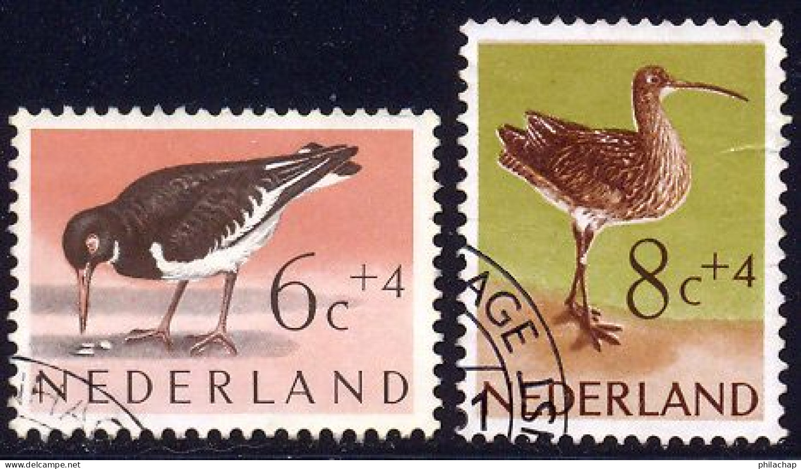 Pays-Bas 1961 Yvert 734 / 735 (o) B Oblitere(s) - Usati