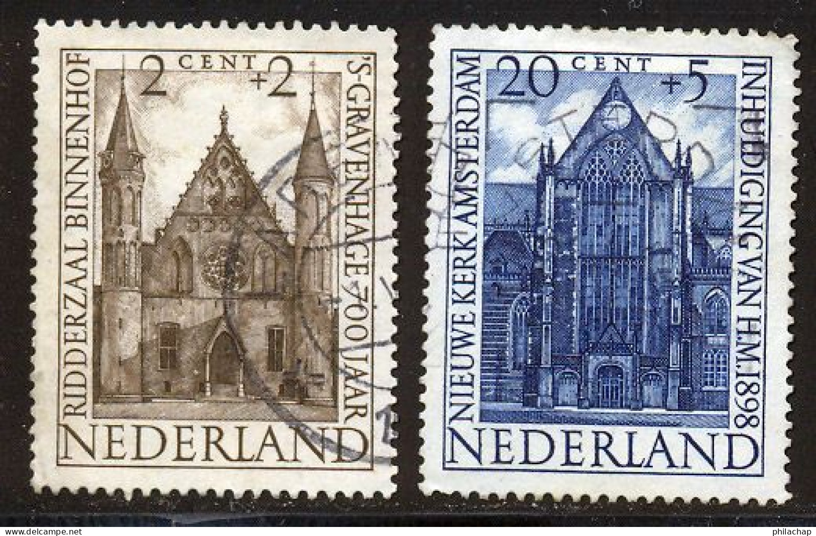 Pays-Bas 1948 Yvert 491 - 494 (o) B Oblitere(s) - Usados