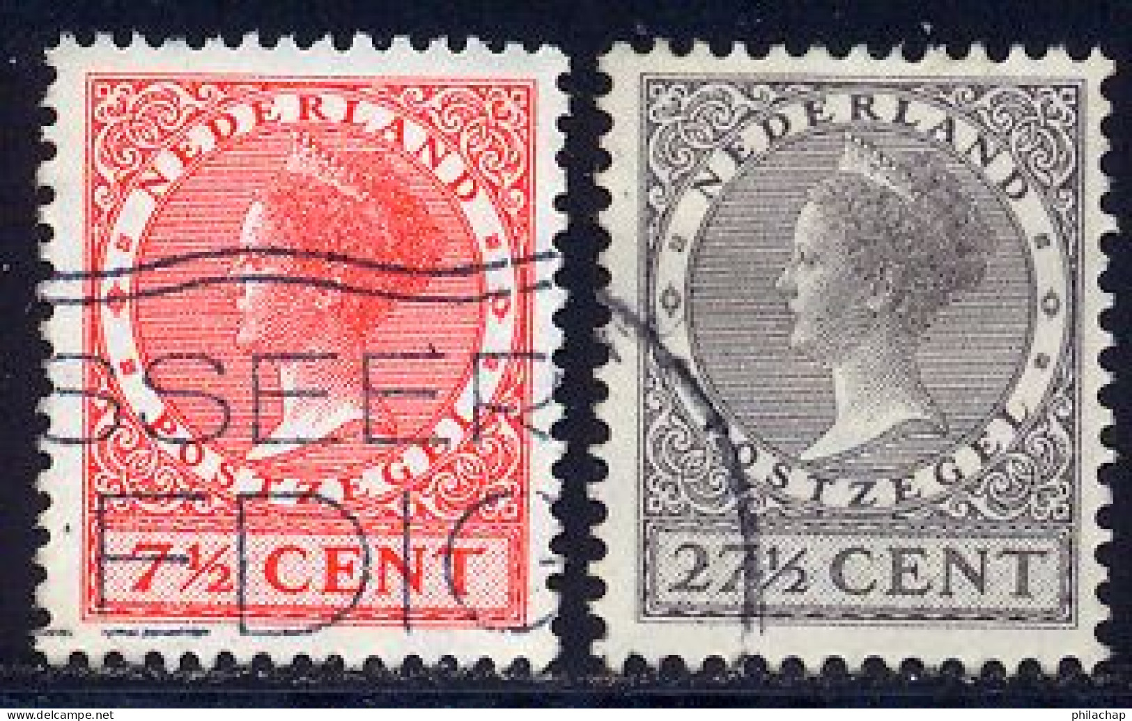 Pays-Bas 1928 Yvert 209 - 213 (o) B Oblitere(s) - Used Stamps