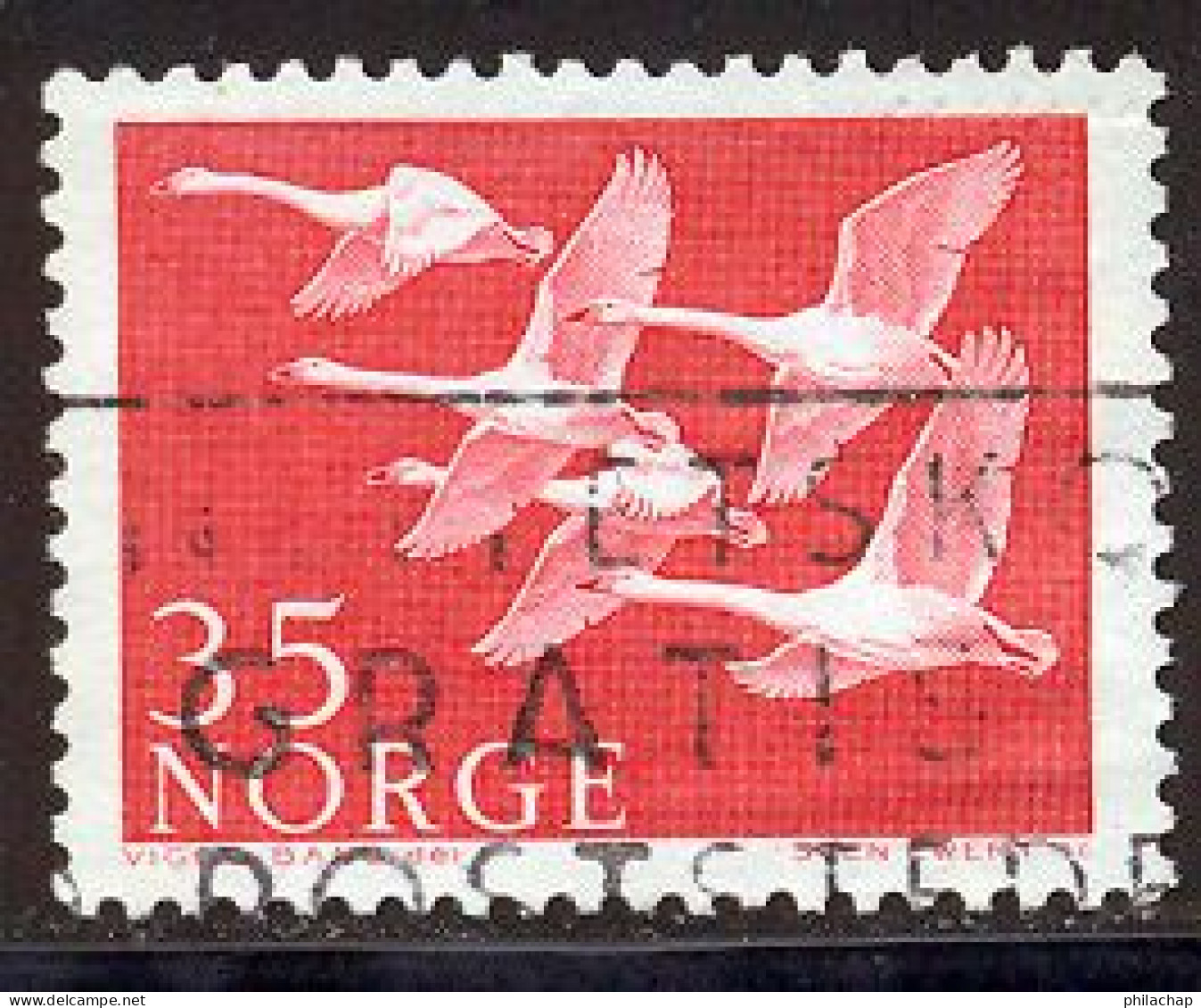 Norvege 1956 Yvert 371 (o) B Oblitere(s) - Oblitérés