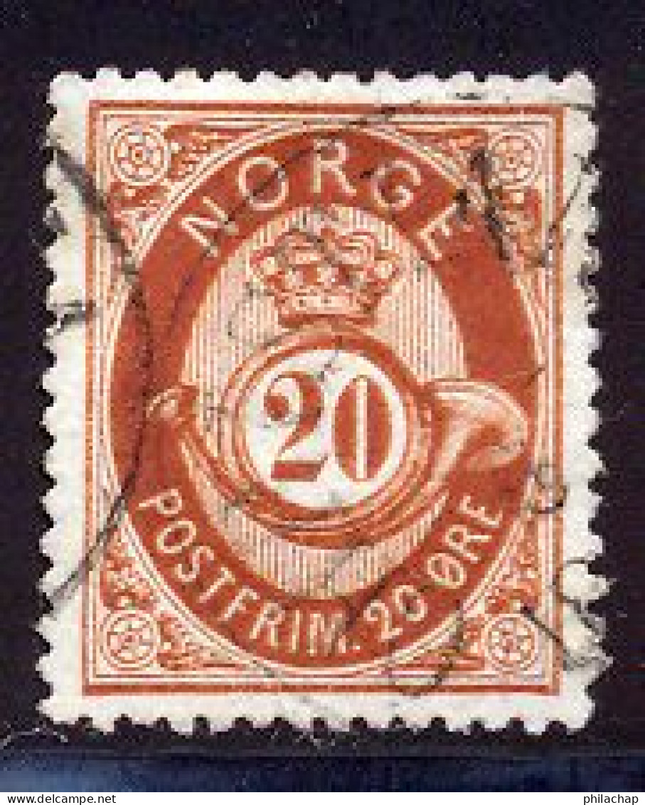 Norvege 1877 Yvert 27 (o) B Oblitere(s) - Gebraucht