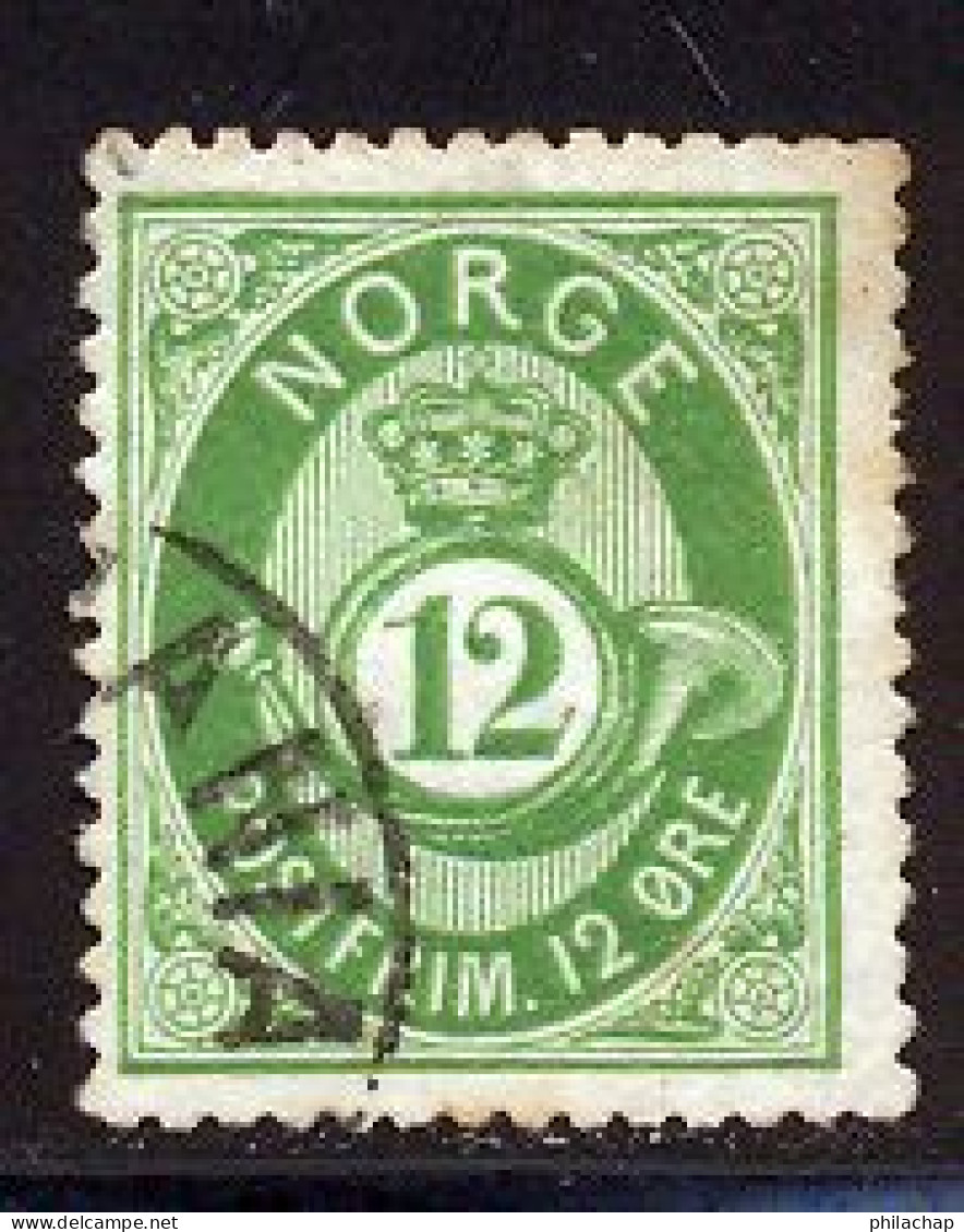 Norvege 1877 Yvert 26 (o) B Oblitere(s) - Usati