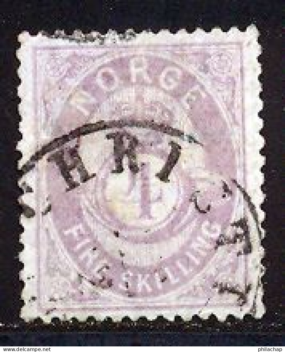 Norvege 1871 Yvert 19 (o) B Oblitere(s) - Used Stamps