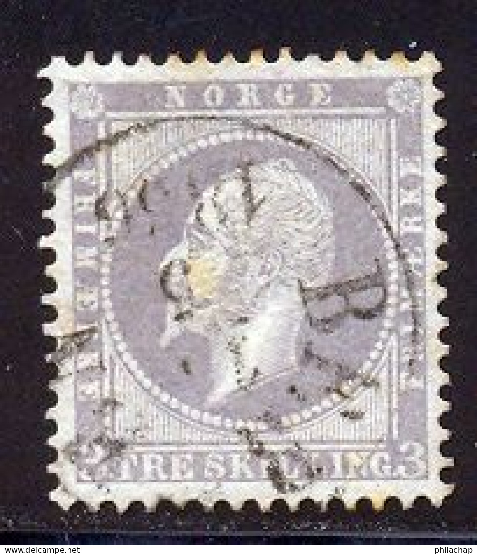 Norvege 1856 Yvert 3 (o) B Oblitere(s) - Usados