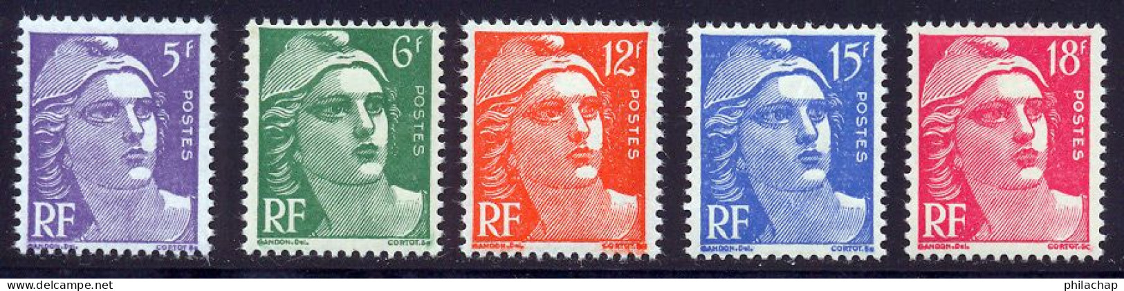 France 1951 Yvert 883 / 887 ** TB - Nuovi