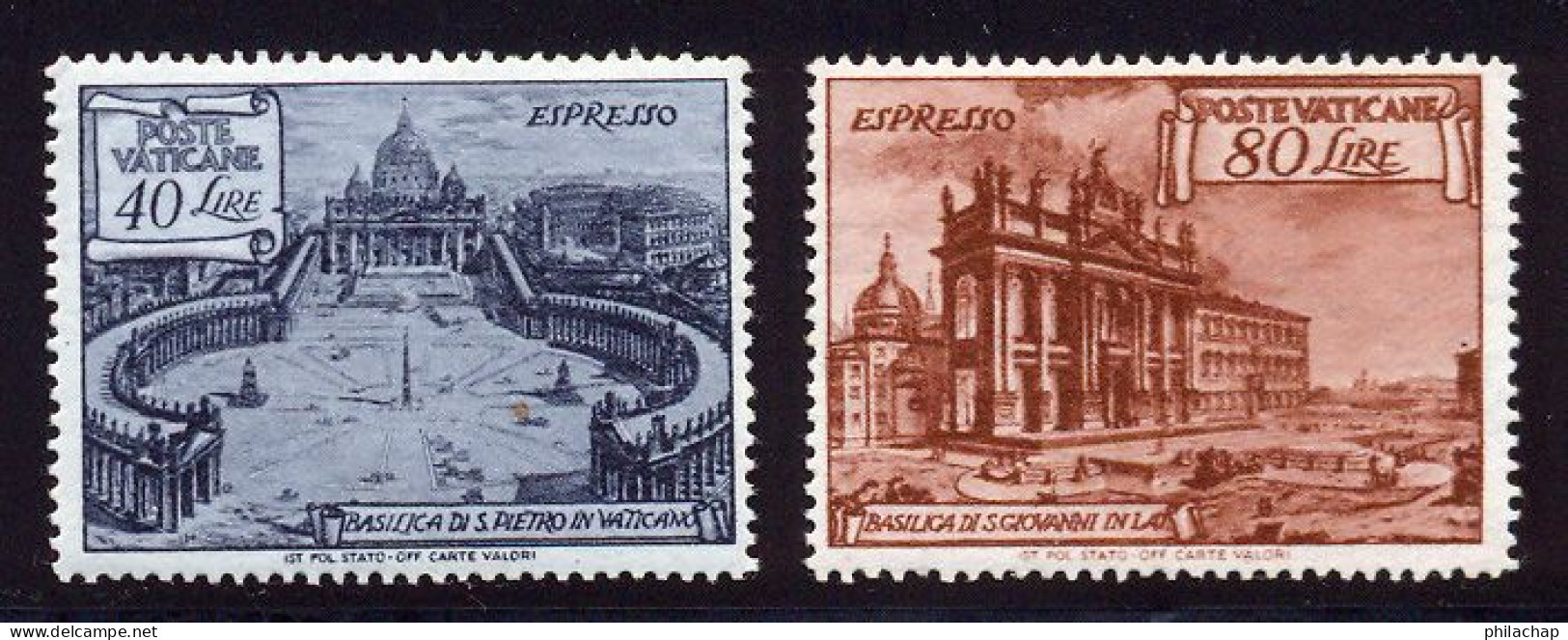 Vatican Express 1949 Yvert 11 / 12 ** TB - Exprès