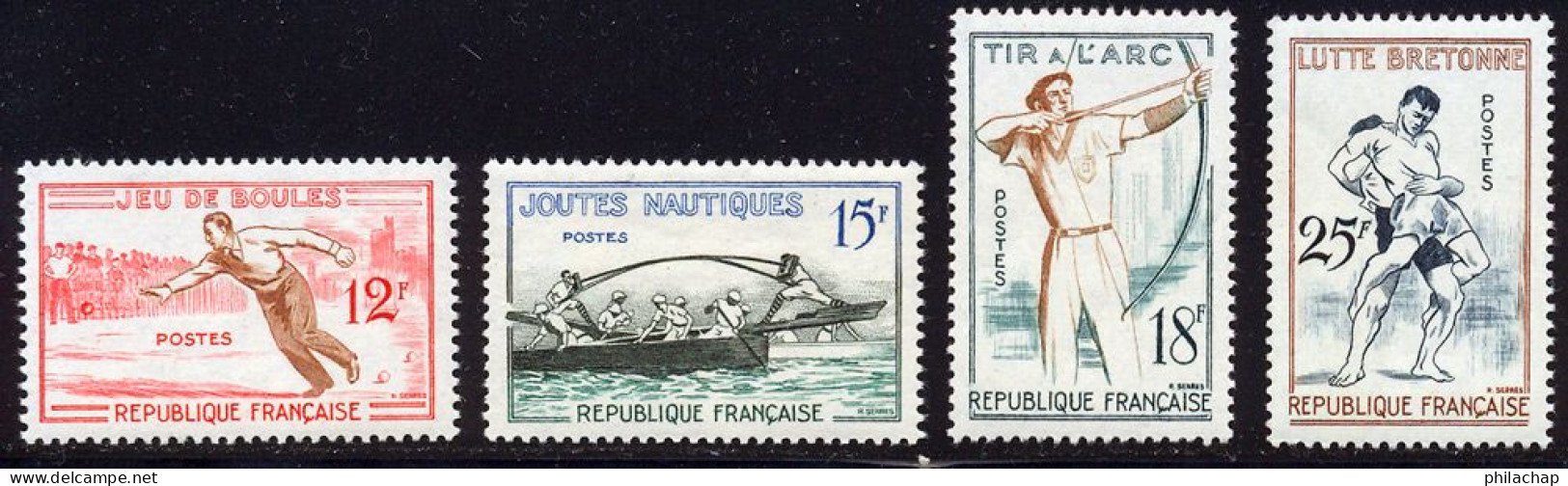 France 1958 Yvert 1161 / 1164 ** TB - Nuovi