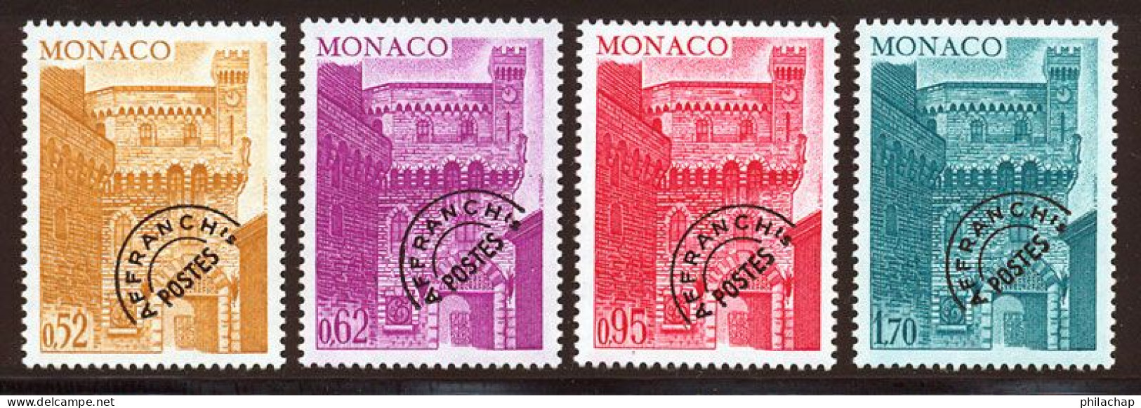 Monaco Preo 1976 Yvert 42 / 45 ** TB - Prematasellado