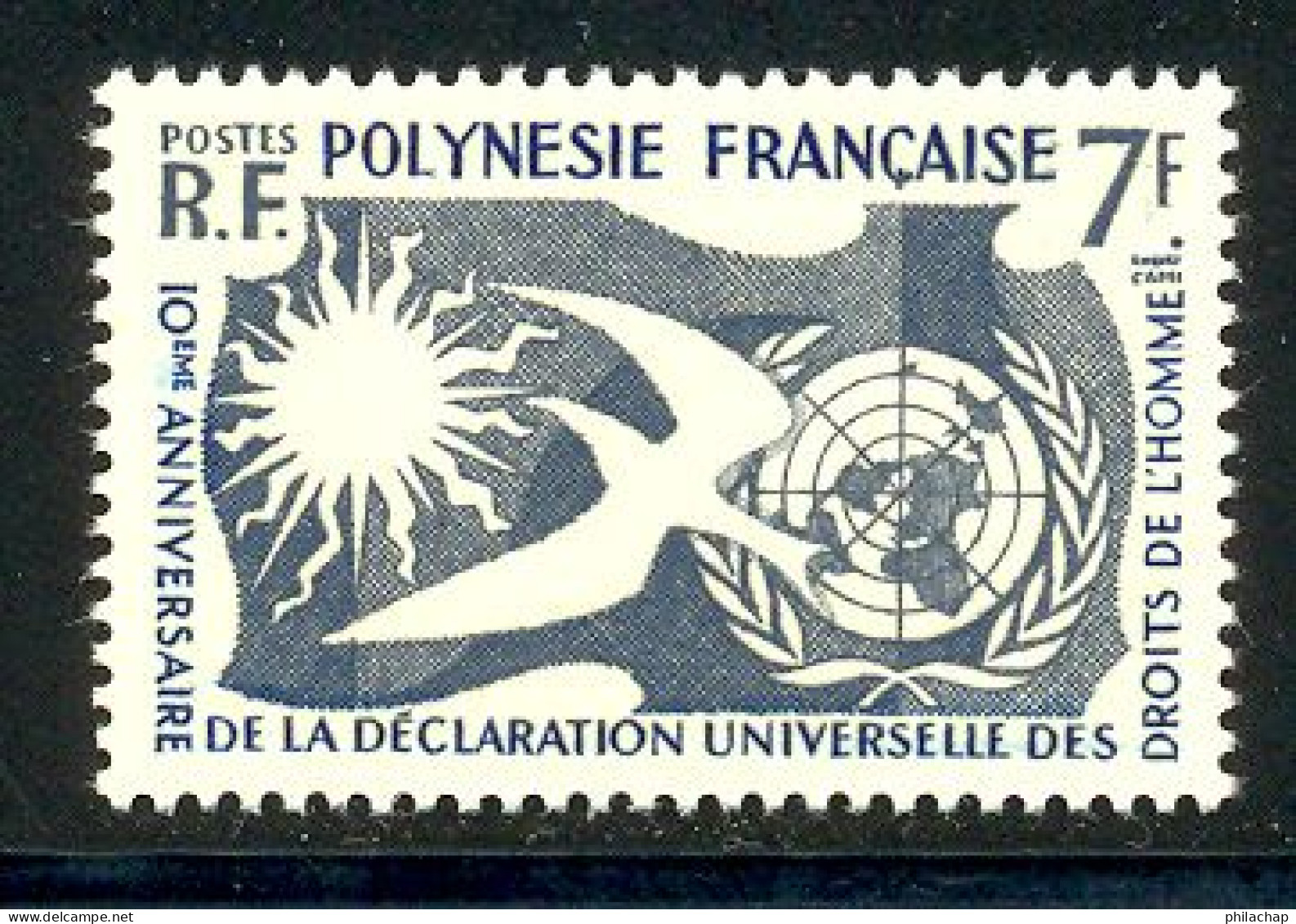 Polynesie Française 1958 Yvert 12 ** TB - Neufs