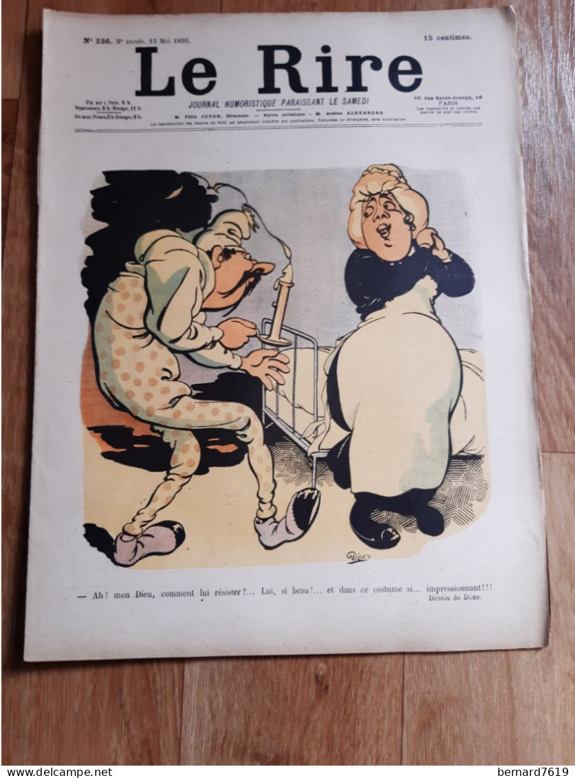 Journal Humoristique - Le Rire N° 236 -  Annee 1899 - Dessin De Does - D'abel Faivre - 1850 - 1899