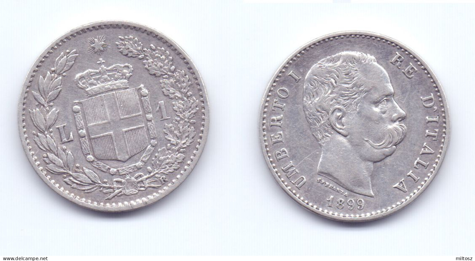 Italy 1 Lira 1899 R - 1878-1900 : Umberto I