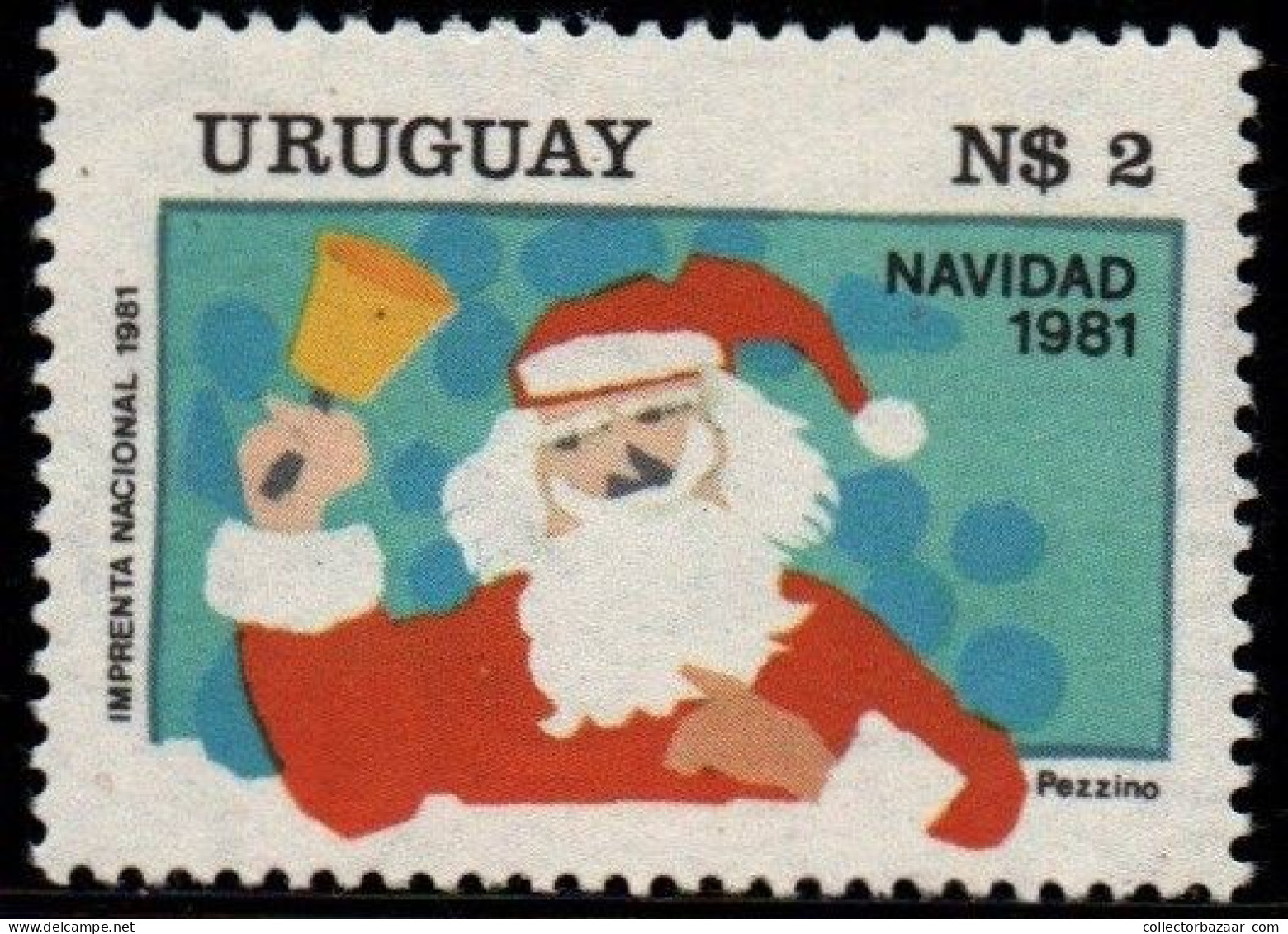 1981 Uruguay Christmas Santa Claus Religions And Beliefs Event Celebration #1119  ** MNH - Uruguay