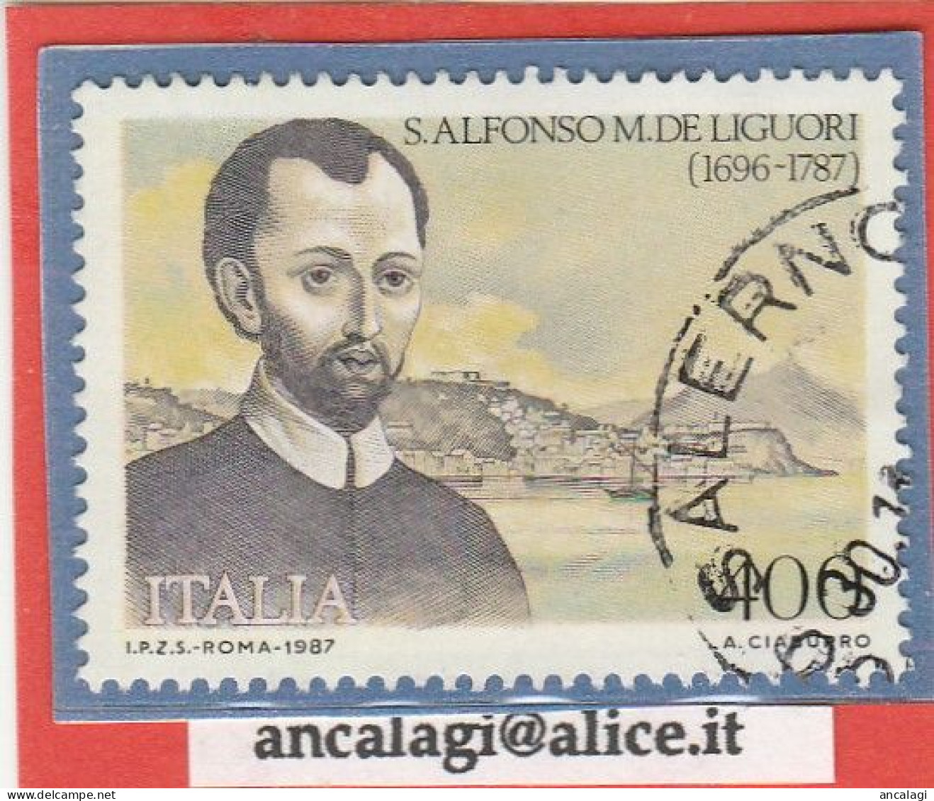 USATI ITALIA 1987 - Ref.0558 "SANT'ALFONSO DE LIGUORI" 1 Valore - - 1981-90: Oblitérés