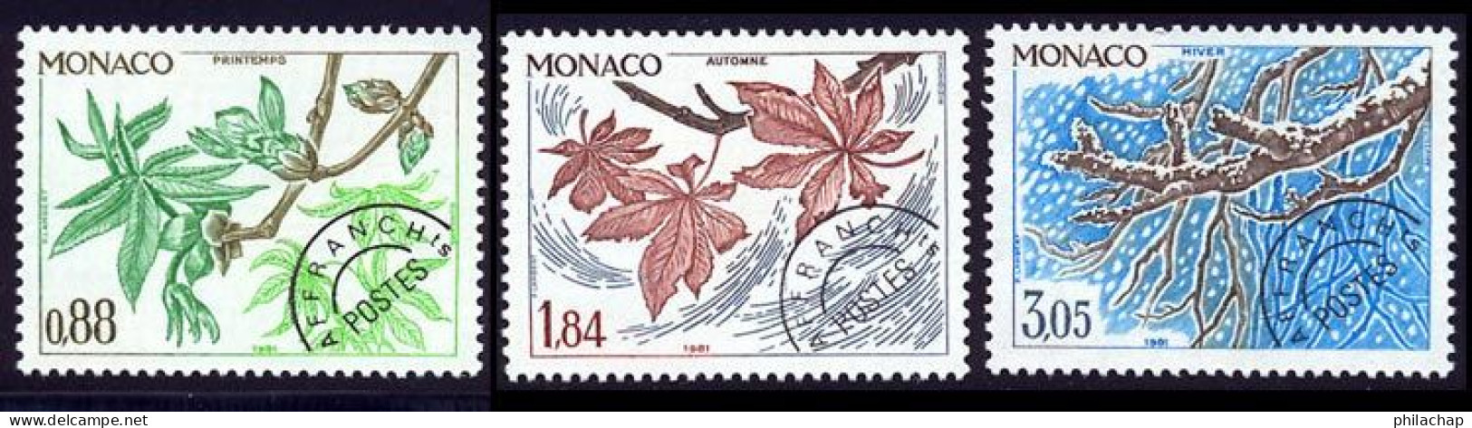 Monaco Preo 1981 Yvert 70 - 72 - 73 ** TB - Prematasellado