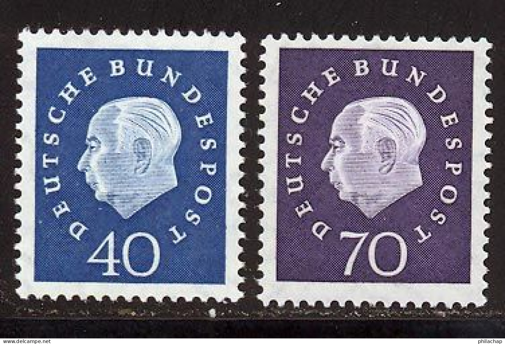 Allemagne Federale 1959 Yvert 176 / 177 ** TB - Ungebraucht