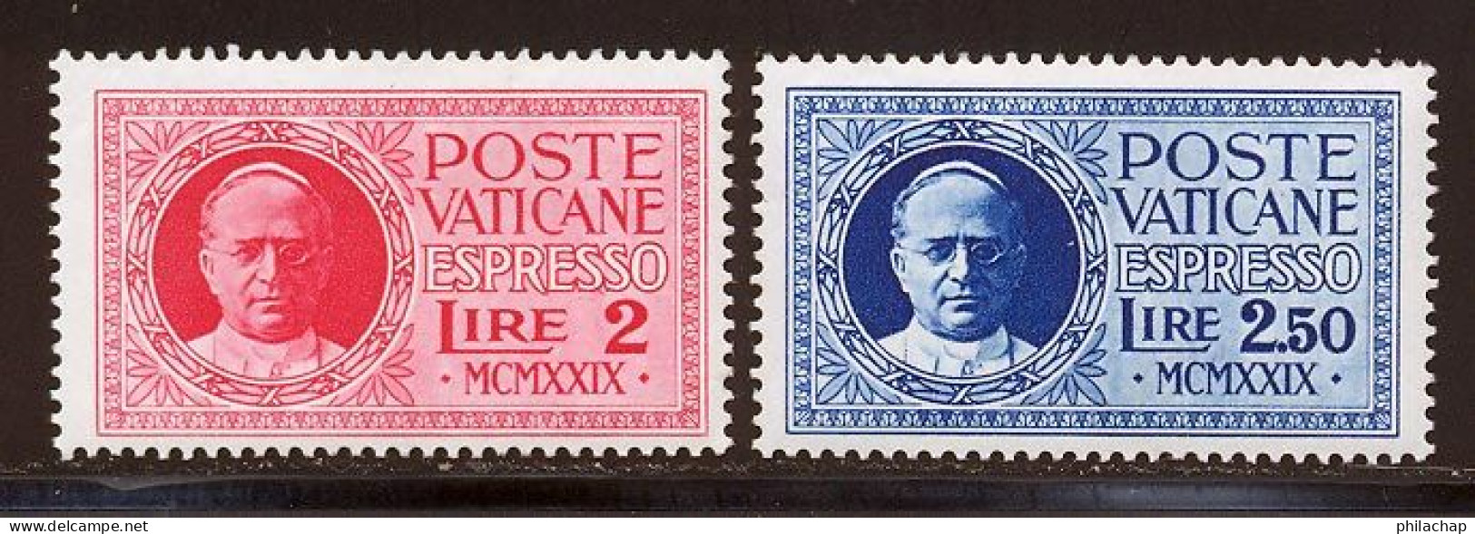 Vatican Express 1929 Yvert 1 / 2 ** TB - Urgente